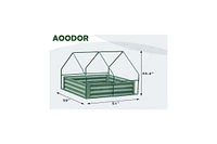 Aoodor 51''x39''x35.4''. Green Outdoor Mini Greenhouse Water Resistant - Green