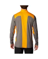 Men's Columbia Gray Tennessee Volunteers Tech Trail Omni-Shade Quarter-Zip Sweatshirt