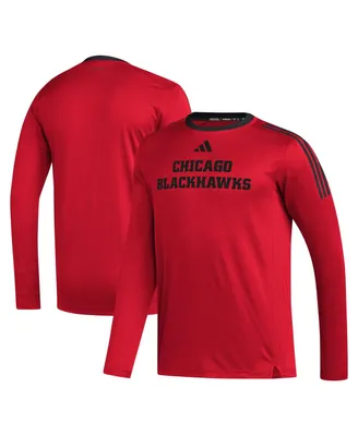 Men's adidas Red Chicago Blackhawks Aeroready Long Sleeve T-shirt