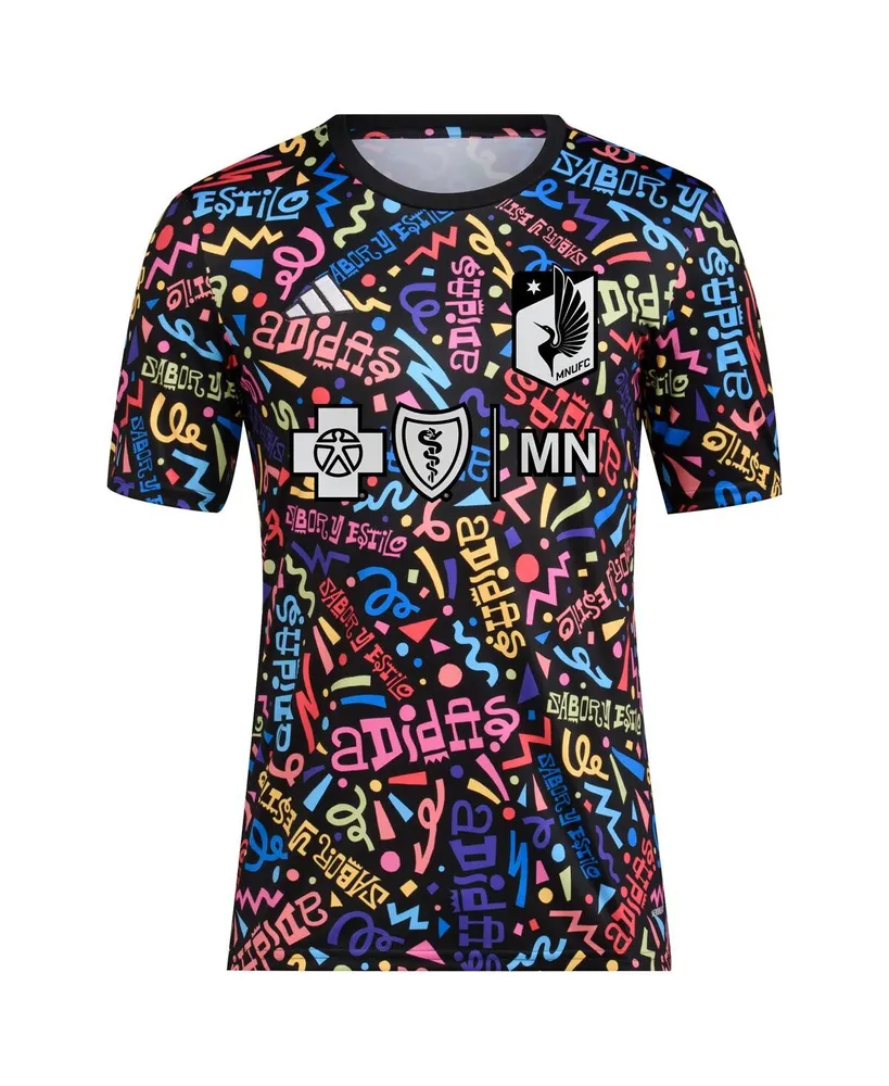 Men's adidas Black Minnesota United Fc 2023 Hispanic Heritage Pre-Match Top