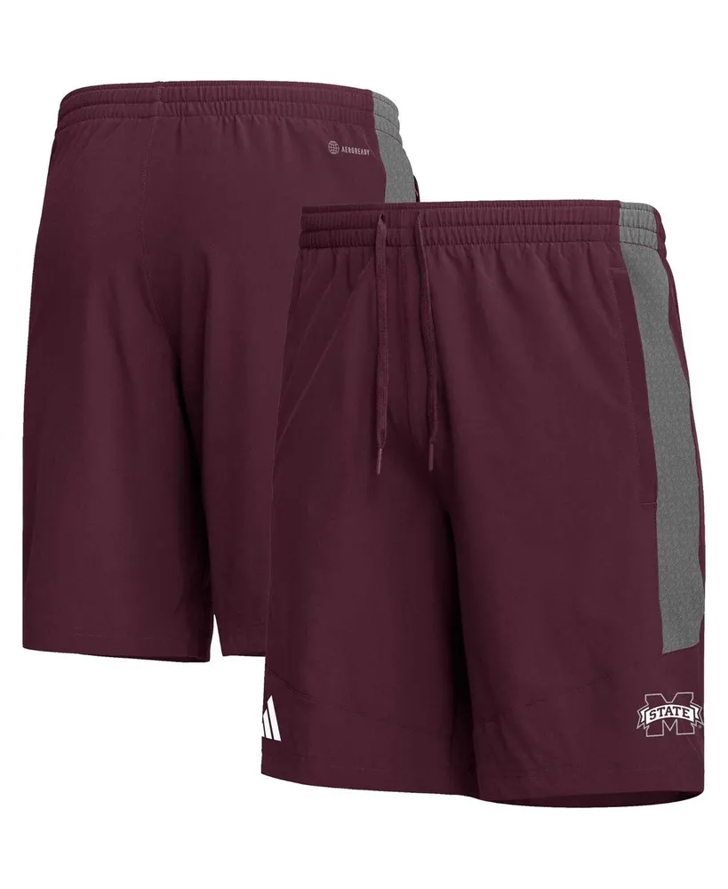 Men's adidas Maroon Mississippi State Bulldogs Aeroready Shorts