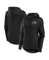 Women's Fanatics Black Philadelphia Flyers Authentic Pro Scuba Full-Zip Hoodie