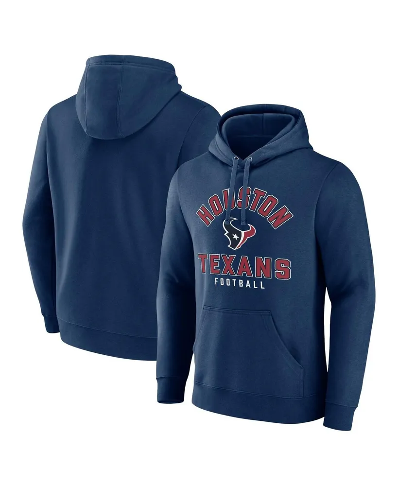 Men's Fanatics Navy Houston Texans Between the Pylons Pullover Hoodie