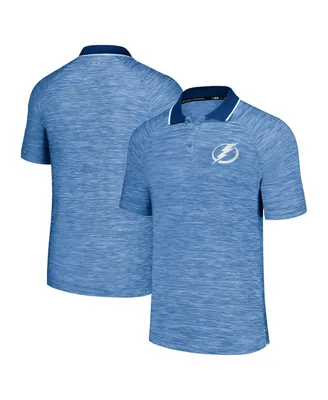 Men's Msx by Michael Strahan Blue Tampa Bay Lightning Strategy Raglan Polo Shirt