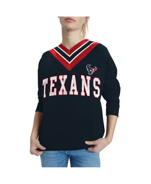 Women's DKNY Sport Navy Houston Texans Staci Pullover Hoodie