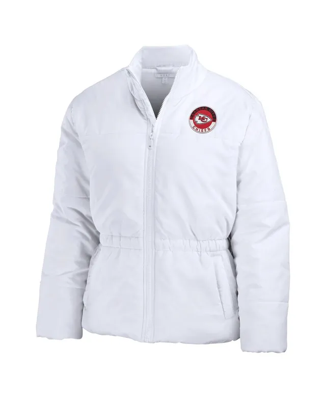 Lids Kansas City Chiefs WEAR by Erin Andrews Women's Color-Block Polar  Fleece Full-Zip Jacket - White/Black