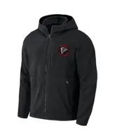 Men's Nfl x Darius Rucker Collection by Fanatics Black Atlanta Falcons Sherpa Full-Zip Hoodie