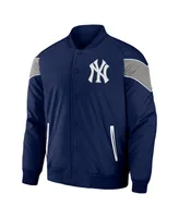 Men's Darius Rucker Collection by Fanatics Navy New York Yankees Baseball Raglan Full-Snap Jacket
