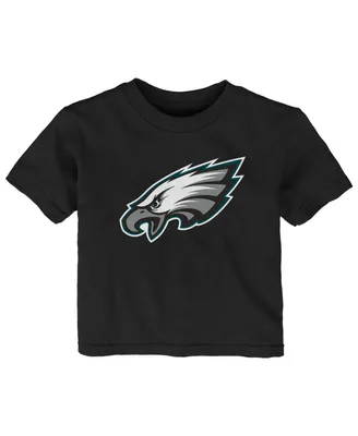 Infant Boys and Girls Black Philadelphia Eagles Primary Logo T-shirt