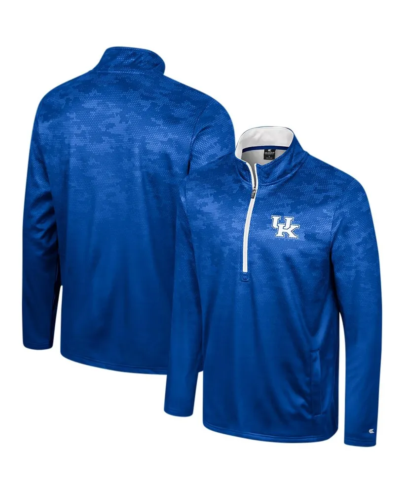 Men's Colosseum Royal Kentucky Wildcats The Machine Half-Zip Jacket