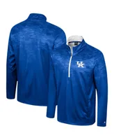 Men's Colosseum Royal Kentucky Wildcats The Machine Half-Zip Jacket