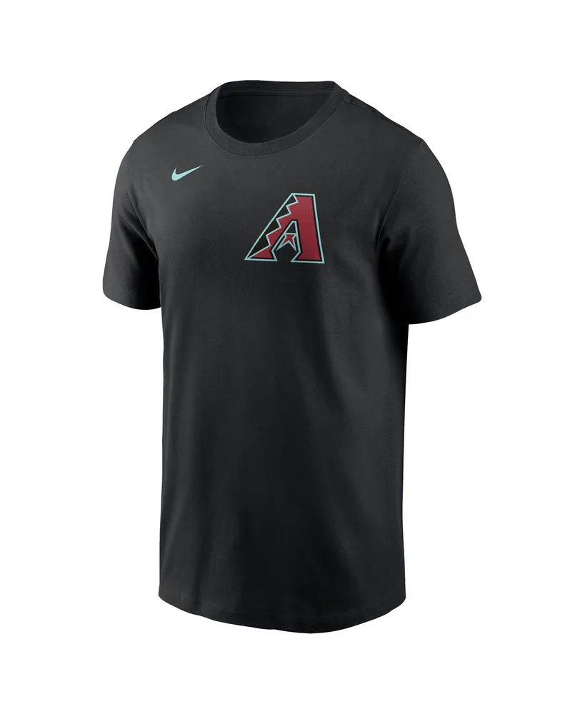 Men's Nike Zac Gallen Black Arizona Diamondbacks 2024 Fuse Name and Number T-shirt