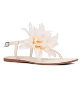 Big Flower Women's T-Strap Sandal