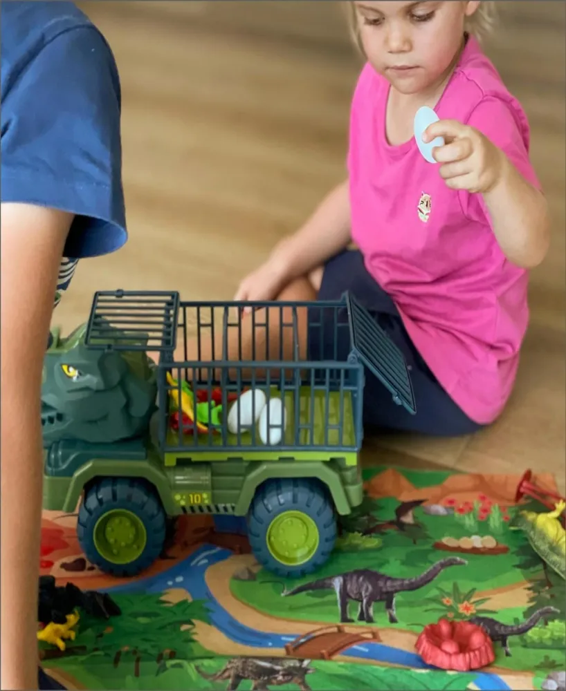 The Bubble Factory Dino Truck Play Set
