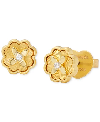 kate spade new york Gold-Tone Heritage Bloom Mini Stud Earrings
