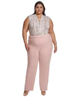 Calvin Klein Plus Lux Modern-Fit Pants