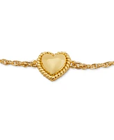 Kate Spade New York Gold-Tone Heart Charm Link Bracelet
