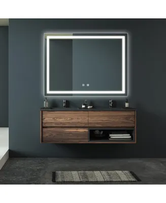 Simplie Fun 48X36 Inch Bathroom Led Classy Vanity Mirror With High Lumen, Dimmable Touch, Wall Switch Control, Anti-Fog, Cri 90 Adjustable 3000K