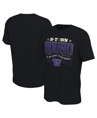 Men's Black Washington Huskies College Football Playoff 2024 National Championship Game T-shirt