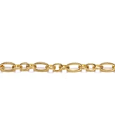 Gigi Girl Teens 14K Gold Plated With Pearl Link & Chain Bracelet