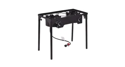 150000 Btu Double Burner Outdoor Stove Bbq Grill