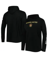 Men's Columbia Black Atlanta United Fc Terminal Tackle Omni-Shade Raglan Pullover Hoodie