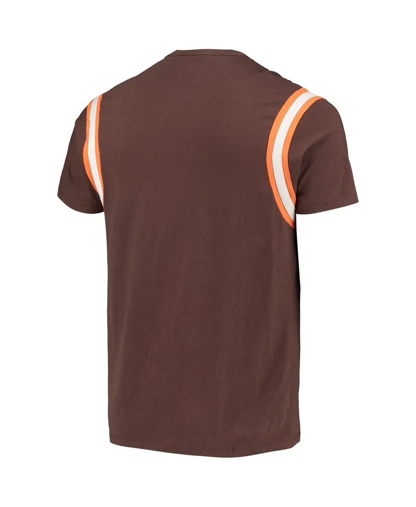 Men's '47 Brand Brown Distressed Cleveland Browns Premier Point T-shirt