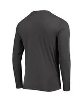 Men's Concepts Sport Maroon, Heathered Charcoal Distressed Montana Grizzlies Meter Long Sleeve T-shirt and Pants Sleep Set