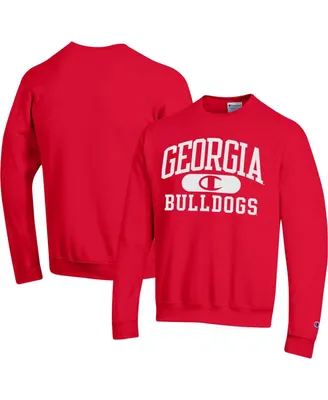 Men's Champion Red Georgia Bulldogs Arch Pill Sweatshirt