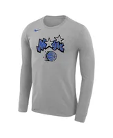 Men's Nike Gray Orlando Magic Classic Edition Legend Performance Long Sleeve T-shirt