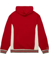 Men's Mitchell & Ness Crimson Oklahoma Sooners Team Legacy French Terry Pullover Hoodie