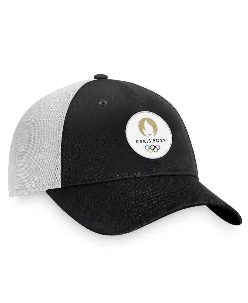 Men's Fanatics Black Paris 2024 Summer Olympics Trucker Adjustable Hat