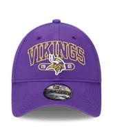 Men's New Era Purple Minnesota Vikings Outline 9FORTY Snapback Hat