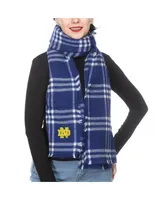 Women's ZooZatz Notre Dame Fighting Irish Plaid Blanket Scarf