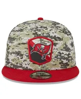 Youth Boys and Girls New Era Camo, Scarlet Tampa Bay Buccaneers 2023 Salute To Service 9FIFTY Snapback Hat