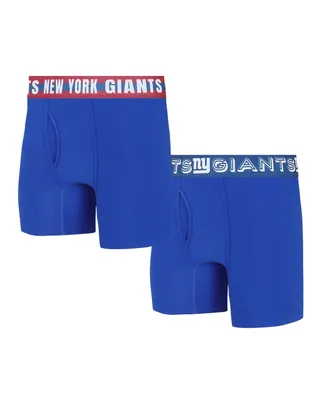 Men's Concepts Sport New York Giants Gauge Knit Boxer Brief Two-Pack