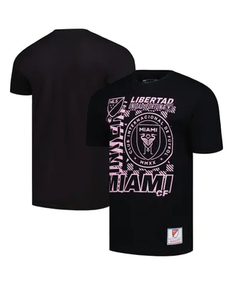 Men's Mitchell & Ness Black Inter Miami Cf Striker T-shirt
