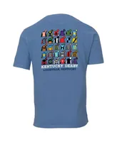 Men's Ahead Blue Kentucky Derby 150 Jockey Lineup T-shirt