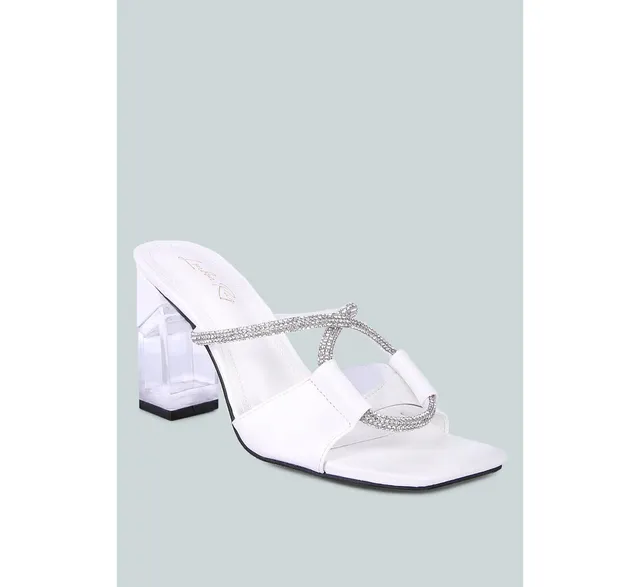 macys clear sandals