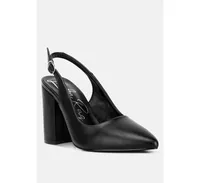 Womens creidne block heel pointed toe sandals