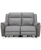 Addyson 64" 2-Pc. Leather Sofa with 2 Zero Gravity Recliners Power Headrests, Created for Macy's