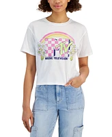 Love Tribe Juniors' Happy Daisy Mtv Graphic-Print Tee