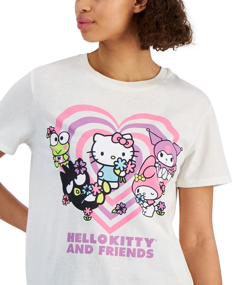Love Tribe Juniors' Hello Kitty & Friends Graphic-Print Tee
