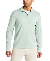 Kenneth Cole Men's Stretch Textured-Knit Quarter-Zip Performance Sweatshirt