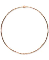 Le Vian Ombre Chocolate Ombre Diamond 18" Tennis Necklace (5-1/2 ct. t.w.) in 14k Rose Gold