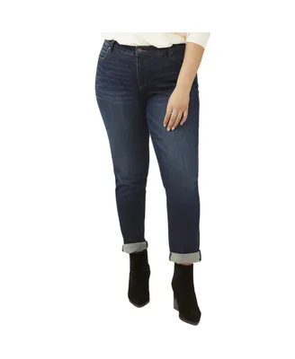Molly & Isadora Plus Size Acela Boyfriend Jean