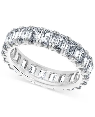 Diamond Emerald-Cut Eternity Band (5 ct. t.w.) 14k Gold (Also Platinum)