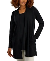 Jm Collection Women's Open Front Knit Cardigan, Created for Macy's