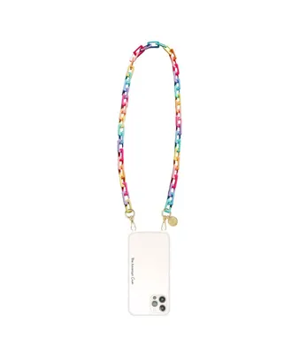 The American Case multicolor, ultra resistant matte resin chain with golden carabiners