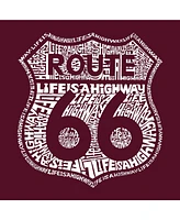 Route 66 - Life Is A Highway Big Girl's Word Art Crewneck Sweatshirt